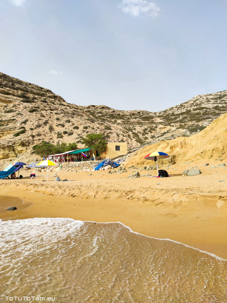 Plaża Red Beach Kreta Matala