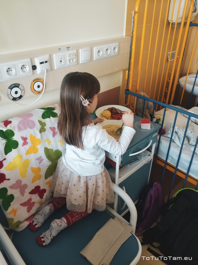 Jedzenie dziecko w szpitalu